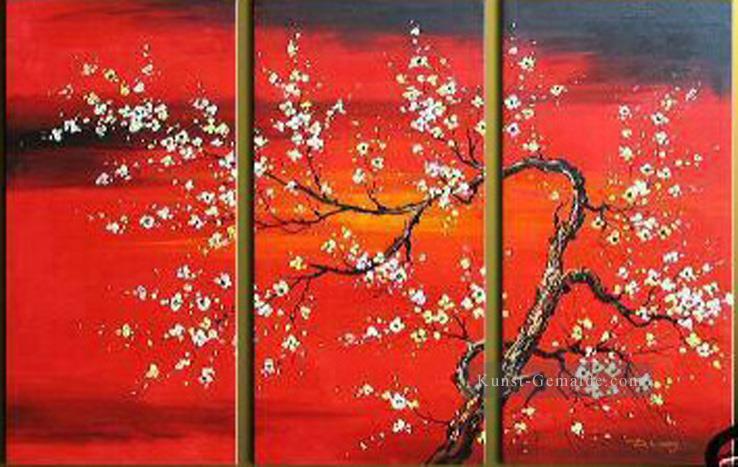 agp125 Kirschblüte Gemälde Set Ölgemälde